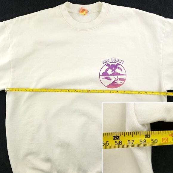 Bad Bunny Sweatshirt Un Verano Sin Ti Thick Fleece Official Merchandise Large - Picture 12 of 14